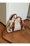 Mini Size Women's Hand and Shoulder Bag with Scarf Detail - 3