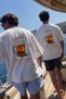 Unisex Oversized T-Shirt Beer Barley Water Printed Black / White