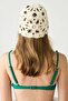 Knitted Floral Summer Beret Y8245 Cream - 4