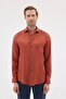 Italian Collar 100% Linen Comfort Fit Men's Shirt - 6