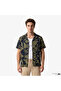 Men's Linen Floral Patterned Short Sleeve Relaxed Fit Shirt