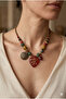 Handmade Mixed Glass Beaded Special Design Necklace - 2