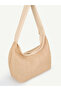 Straw/Cream Shk332 Straw Weave Look, Single Handle, Casual and Summer Style, Baguette Women's Hand, Arm, and Shoulder Bag - 3
