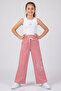 Teddy Bear Printed Wide Leg Girls' Sweatpants - 26Y 26111