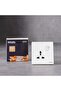 Milano 13A Universal Socket For Modern Home Electrical Switches Sockets Outlets For Home Appliances Computers Aura Wh - 3