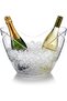 Clear Ice Bucket 8L Large Acrylic Beverage Tub Party Cooler with Handles - 2