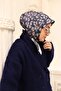 وشاح حرير تويل 11451-48 أزرق داكن - 3
