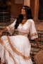 Women's Imported Embroidered Gipeli Maxi Dress – Bohemian Summer Long Dress - 2