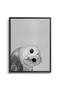 Barn Owl Kids Wall Art | Portrait Framed Canvas Print with Gold Foil Embossed | Luxury Islamic Decor for Kids Room - 2