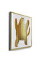Dancing Leopard Kids Wall Art | Portrait Framed Canvas Print with Gold Foil Embossed | Luxury Islamic Decor for Kids Room - 3