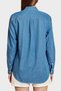 100% Cotton Logo Embroidered Denim Look Shirt Shirt Bbss26Fds001115 - 3