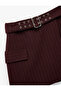 Normal Bel Burgundy Women's Mini Skirt 6Wak70062Pw - 6