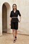 طقم سترة قصيرة بحزام وبنطلون واسع الساق من MY FASHION - 4