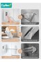 2-Piece Baby Safety Locks, Combination Lock and Key Lock, Kids Security Locks Set, Adjustable Children Safety Locker for Window, Freezer, Cabinet, Drawers, Door, 3M Adhesive Pads, No Drilling - 7