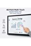 75" Interactive Flat Panel Display, 4K UHD Smart Board, Android 14, 8GB RAM, 128GB Storage, 48MP AI Camera, 8-Mic Array, Touchscreen Display for Meeting Rooms and Classrooms - 4