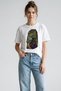 Cosmic Clock Printed White Unisex T-Shirt Fantastic Time Travel Cotton T-Shirt - 2
