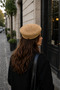 Women's Knitted Beret Summer Straw Beret Jute Look Handmade Stylish Daily Use Bohemian Style Hat French Beret - 5