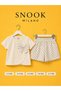 Girl's Bow Detailed Polka Dot Shorts Set - 3