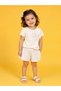 Girl's Bow Detailed Polka Dot Shorts Set