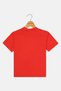 Toddlers Boy Crew Neck Short Sleeves Brand Logo T-Shirt, Red - 3