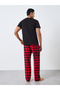 Men Graphic Print Short Sleeve T-Shirt and Checked Pyjama Set - 6