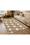Geometric Anti-Slip Floor Mat cm Soft Absorbent Rug for Bedroom, Living Room, Bathroom, Kitchen & Entryway Washable Non-Skid Decorative Door Mat - 2