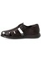 109171 Men's Genuine Leather 5 Point Anatomical Comfort Sole Closed Sandals - 7