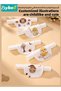 5-Piece Baby Sweat Absorbent Towel, 100% Cotton Baby Towel, Infant Back Towels, Back Wet Pad Wipes for Children Playtime and Kindergarten Activities - 3