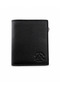 Genuine Leather Black Multi-Compartment Men's Wallet