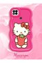 Poco C31 Compatible Case Camera Protector Red Silicone Couple Phone Case Kitty Pattern - 2