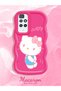 Redmi 10 Compatible Case Camera Protector Red Silicone Couple Phone Case Kitty Pattern - 2