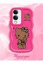 Vivo Y04S Compatible Case Camera Protector Red Silicone Couple Phone Case Kitty Pattern - 2