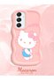 Samsung Galaxy A16 Compatible Case Camera Protector Pink Silicone Couple Phone Case Kitty Pattern - 2