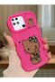 Redmi 10C Compatible Case Camera Protector Red Silicone Couple Phone Case Kitty Pattern