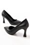 Zri̇n-001 Premium Black Daily 9 cm Heeled Stiletto - 6