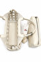 Women's Knitted Patterned Beige Hand and Shoulder Bag with Cross Strap Premium Design - 2