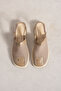 Women's Beige Knitted Detailed Comfortable Sandals - 5