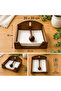 Acacia Wood Napkin Holder 20X20 cm – Decorative Tabletop Napkin Holder |   Kitchen, Cafe, and Restaurant Use - 2