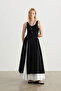 Black Skirt with Embroidery Details - 4