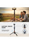 360° Rotation Selfie Stick with Wireless Remote, Extendable Tripod Stand, Adjustable Phone Holder for iPhone, Android Smartphones, Vlogging, Travel & Live Streaming – Black - 3