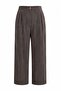 High Waist Pleated Zippered Regular Leg Trousers - 8
