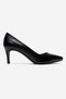 Clyde Black Skin Genuine Leather Women's Heeled Shoes - 4