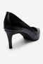 Clyde Black Skin Genuine Leather Women's Heeled Shoes - 5