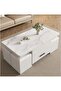 Lift-Top Coffee Table with 4 Stools, Modern Space Saving Center Table, Multi-Functional Adjustable Coffee Table with Hidden Storage Compartment - 6