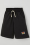Boy's Shorts with Embroidered Emblem and Lace Accessories, 6-10 Years Old, Anthracite - 3