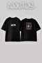 Astroworld Design Printed Unisex Oversize Black Tshirt