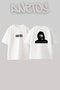 Eminem_22 Design Printed Unisex Oversize Fit White Tshirt