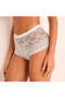 Set of 3 - Full Briefs High Waist Lace Design - 2