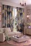 Modern Vintage Patterned Background Curtain 100 X 250 cm 1 Panel Decorative Digital Printed Premium Living Room Bedroom Window Curtain