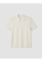 Peak New Season Diamond Patterned Linen Blend Men's T-Shirt - 5